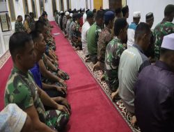 Satgas TMMD ke – 121 Laksanakan Sholat Subuh Berjamaah di Lokasi TMMD