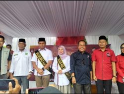 Balon Bupati/wakil Bupati Kampar 2024 Ahmad Yuzar dan Misharti, Resmi Mendaftar ke KPU Kampar