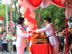 Pj Bupati Kampar Bertindak Sebagai Irup Pada HUT Kemerdekaan RI Ke-79 di Kabupaten Kampar