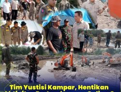 Tim Yustisi Kabupaten Kampar, Hentikan Aktivitas Pertambangan Galian C di Rumbio Jaya