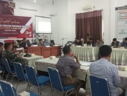 KPU Kampar Gelar Rapat Hasil Penelitian Persyaratan Administrasi Paslon Kada 2024