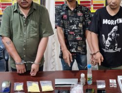 Mantap! Polsek Siak Hulu Tangkap Tiga Pelaku Narkoba Sabu-sabu 11,38 Gram dan Pil Ekstasi 208,22 Gram