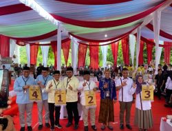 KPU Kampar Keluarkan Nomor Urut 4 Paslon Bupati dan Wakil Bupati Kampar 2024