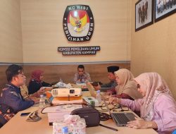 KPU Kabupaten Kampar bentuk Tim Perumus Debat Publik Antar Pasangan Calon Bupati dan Wakil Bupati Kampar Tahun 2024