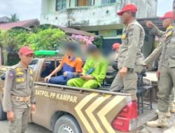 Pelajar Asyik Main Domino di Bangkinang Kota, Diamankan Satpol PP Kampar