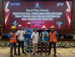 PLN Sukses Jaga Stabilitas Listrik Saat KPU Gelar Rekapitulasi Suara Pilkada Serentak 2024 di Riau