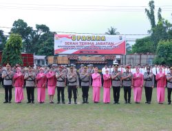 Kapolres Pimpin Sertijab Kasat Reskrim, Kasat Lantas, Kapolsek Siak Hulu dan Kapolsek Tambang Polres Kampar