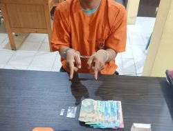 Polsek XIII Koto Kampar Tangkap Tersangka Narkoba, 1,43 Gram Sabu Ikut di Amankan