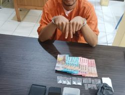 Lagi, Polsek XIII Koto Kampar Tangkap Tersangka Narkoba di Jalan Lintas Desa Lubuk Agung