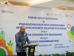 PLN UP3 Bangkinang Teken MoU Program Integrated Business Solution (IBS) dengan 5 Asosiasi Pengembang Riau