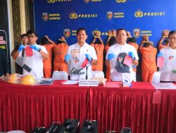 Polres Kampar Ekspos Pencurian Tower, Karhutla dan Pencabulan