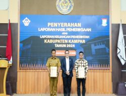 Kampar Terima Opini WTP Ke-9 Kali Berturut-turut Dari BPK RI Perwakilan Provinsi Riau