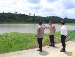 Polres Kampar Cek Kesiapsiagaan Embung Sungsang,  Antisipasi Kebakaran Lahan di Musim Kemarau