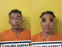 Satreskrim Polres Kampar, Tangkap Dua Pelaku Jambret Korban Alami Kerugian 50 Juta dan Luka-luka
