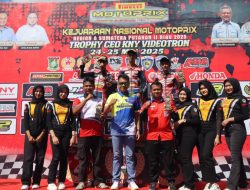 Polres Kampar Amankan Kejurnas Motoprix Bangkinang, Sosialisasi Keselamatan Berlalu Lintas pun Dilakukan