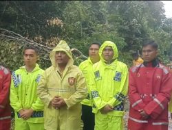 Gerak Cepat, Sat Samapta Polres Kampar Evakuasi Pohon Tumbang di Jalan Petapahan-Bangkinang