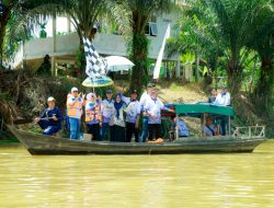 Wabup Kampar Buka Turnamen Pacu Sampan Sempena HUT Desa Tanjung Balam, Kecamatan Siak Hulu