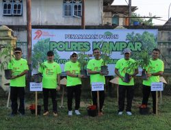 Fun Run dan Penanaman Pohon: Polres Kampar Rayakan Hari Bhayangkara ke-79 dengan Semangat Sehat dan Lestari