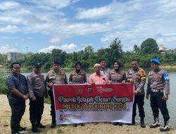 Polsek Bangkinang Kota Gelar Patroli Jelajah Desa dan Sungai di Pulau Lawas dalam Rangka HUT Bhayangkara ke-79