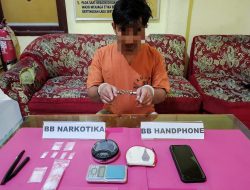 Polsek Kampar Kiri Hilir Ungkap Kasus Narkoba, 2,42 Gram Sabu Diamankan!