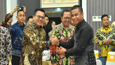 Pisah Sambut Kajari Kampar Sapta Putra Kepada Dwianto Prihartono, di Rumah Dinas Bupati