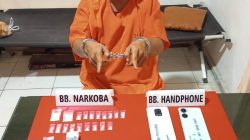 Pelaku dan 19 Paket Sabu-sabu Diamankan Satresnarkoba Polres Kampar di Los Pasar