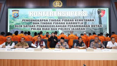 POLDA RIAU KOMITMEN TINDAK TEGAS KEJAHATAN KEHUTANAN