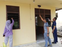 Polsek Kampar Gelar ‘Sabtu Bersih Mako’, Jaga Kebersihan dan Kekompakan Personel!