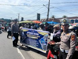 Satlantas Polres Kampar Sosialisasikan Operasi Patuh Lancang Kuning 2025 Lewat Spanduk!