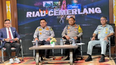 Sosialisasi Operasi Patuh Lancang Kuning 2025, Dirlantas Polda Riau Tampil di Program Riau Cemerlang TVRI