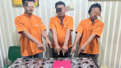 Polsek Tambang Tangkap Tiga Pelaku Narkoba di Desa Rimbo Panjang