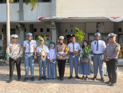 Satlantas Polres Kampar Jalin Sinergi dengan SMA N 1 Bangkinang, Kampanyekan Keselamatan Berkendara dan Peduli Lingkungan!