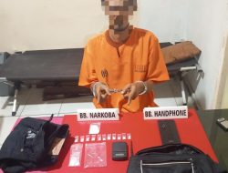 Warga Desa Tarai Bangun Ditangkap Polres Kampar, Sabu-sabu 5.86 Gram Ikut di Amankan!
