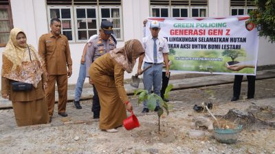 Green Policing di Kampar: Polres Tanamkan Peduli Lingkungan kepada Generasi Muda!