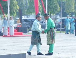 Bupati Kampar Sukses Menjadi Pemimpin Upacara Hari Jadi Ke-68 Provinsi Riau