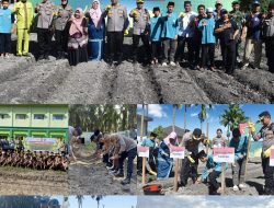 Kapolres Kampar dan Jajaran Tanam Jagung Serentak, Dukung Ketahanan Pangan dan Sinergitas di Kampar
