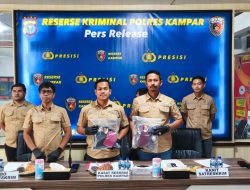 Ungkap Kasus Berbeda, Polres Kampar Gelar Pres Realese