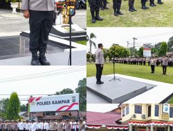 Kapolres Kampar Berikan Arahan Penting kepada Personel dalam Apel Pagi, Tekankan Kinerja Optimal dan Penanganan UNRAS