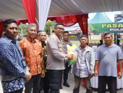Polres Kampar Gelar Gerakan Pangan Murah, Distribusikan 4 Ton Beras untuk Stabilkan Harga dan Bantu Masyarakat