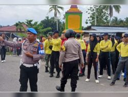 Polsek XIII Koto Kampar dan Koramil 12/XIII Siap Amankan Gerak Jalan Santai di Koto Kampar Hulu