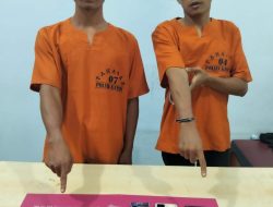 Polsek Kampar Tangkap Dua Pelaku Narkoba Yang Meresahkan di Desa Pulau Payung