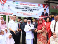 HUT RI Ke-80, Wabup Kampar Kunjungi Panti Asuhan Putri Aisyiyah Bangkinang Kota