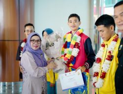 Wabup Kampar Sambut Putra Kampar Atlet Nasional Juara I pada Asean Taekwondo Federation Championship 2025