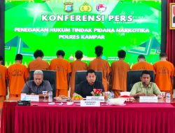 “KAMPAR BERSIH DARI SABU!” Polres Kampar GILING HABIS BARANG BUKTI NARKOBA, 16 Pengedar Jadi Tontonan!