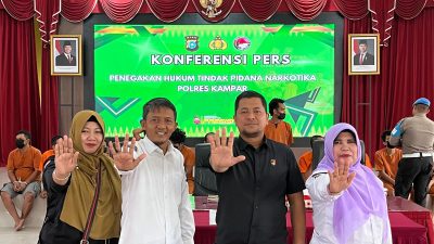 Polres Kampar Musnahkan 1,2 Kg Sabu, BNK Kampar Ajak Stakeholder Bersatu Perangi Narkoba