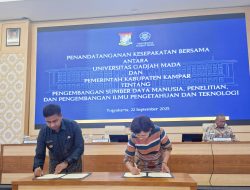 Pemkab Kampar MoU dengan UGM Terkait Pengembangan SDM, Litbang dan Tekhnologi