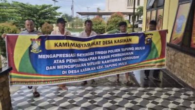 Warga Tapung Hulu Bersatu Apresiasi Kinerja Polsek! Kamtibmas Kondusif, Bukti Polri Dicintai Masyarakat!