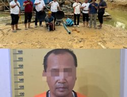 Satreskrim Polres Kampar Tangkap Pelaku Penambangan Emas Ilegal di Desa Lipat Kain