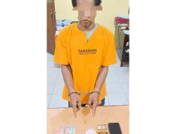 Polsek XIII Koto Kampar Tangkap Warga Desa Tebing, Dua Paket Sabu-Sabu Ikut Diamankan