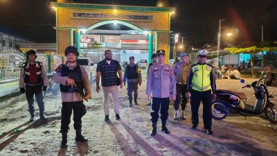 Kapolsek Tapung Hilir Pimpin Apel RAGA dan Gelar Patroli Dialogis Keliling Desa